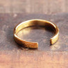Bague de pouce anneau argent doré ouvert