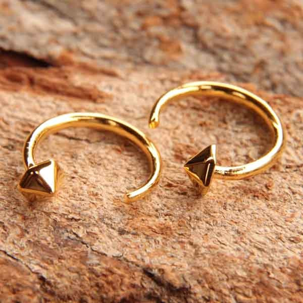 Boucles D'Oreilles Flongo Acier Inoxydable - Croix Ronde Rétro Argent/Noir/Doré