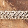 Grosse gourmette argent maille torsadée