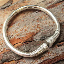 Jonc Vango épais en argent massif