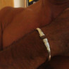 Jonc Vango Massif en argent pour homme