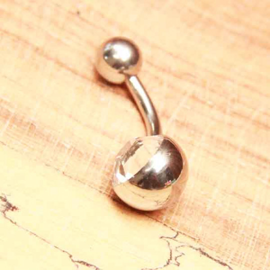 Piercing De Nombril Malachite – Acier Inoxydable 316L – Boules Pierre Verte – Tige 1,6x12 Mm – Style Banane - 3
