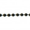 Chaîne "Black code" en boules d'acier noir