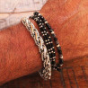 Bracelet Manang gourmette argent maille tressée torsadée