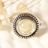 Marquise ronde Parvhati en argent et citrine