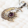 Collier Irma Lune Soleil argent et améthyste