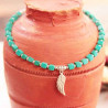 Bracelet Angela cubes de turquoise et breloques argent