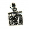 Pendentif "Merlin" en argent boite à ouvrir ciselée