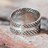 Bague ethnique argent massif Madara