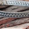 Bracelet Bono plat tressé Balinais en argent massif