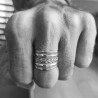 Bague ethnique Homme Binîm en argent massif