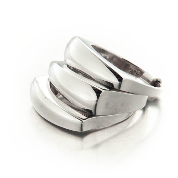 Bague Cassandre trois anneaux en argent