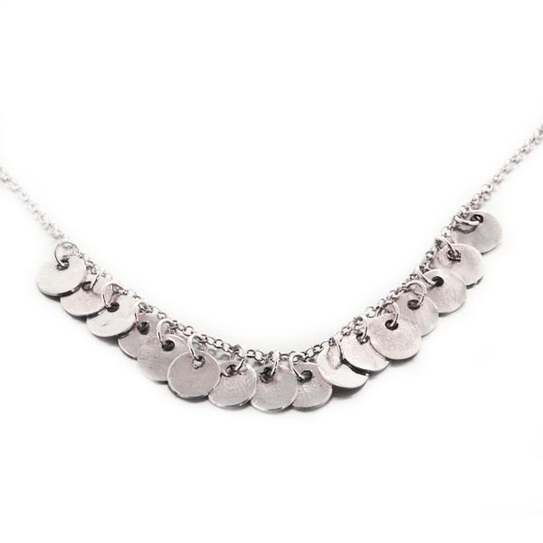 Collier Mimose ras de cou en argent