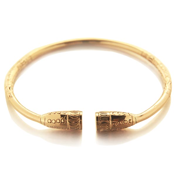 Jonc Malgache ou bracelet d'esclave en or 18 carats Jonc Malgache ou bracelet d'esclave en or 18 carats