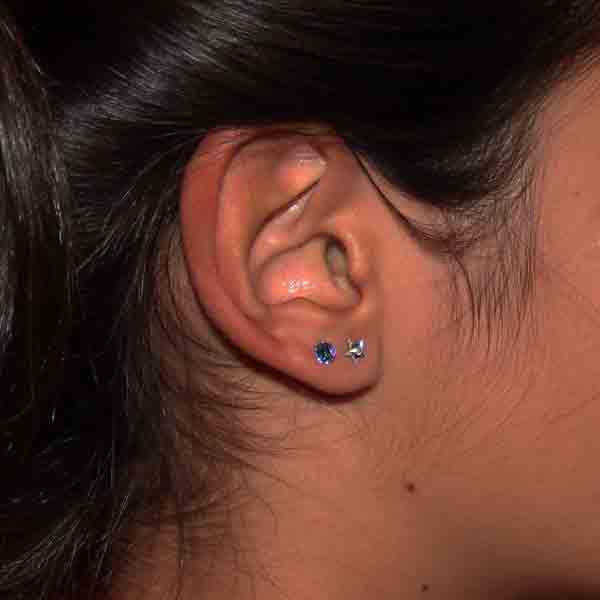 Puces d'oreilles en argent et cristal de Swarovski