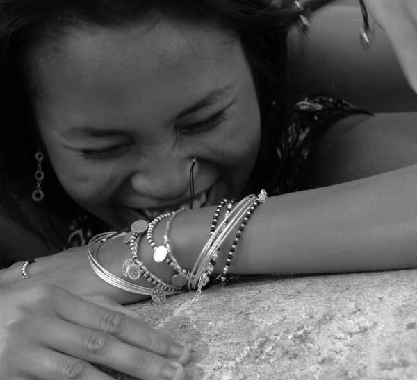 bracelet semainier en argent lisse sans barrette