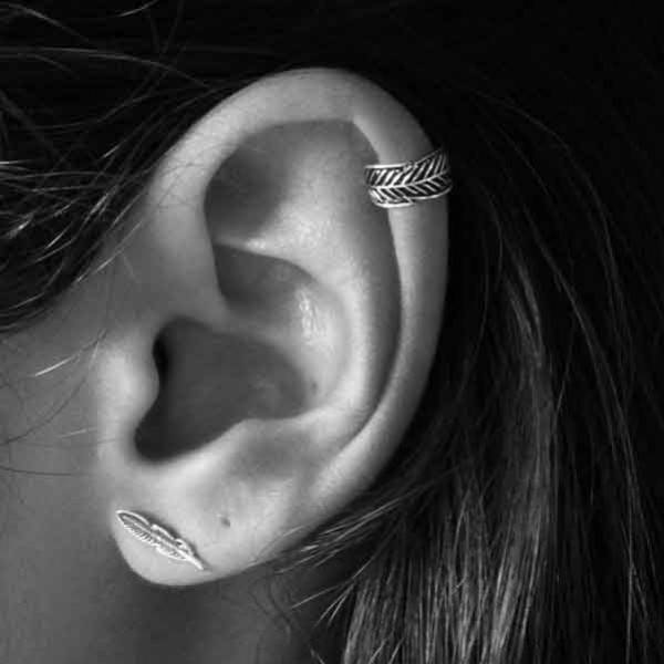 Pince Oreille Clip En Inox - Argent, Or, Noir Ou Rose - Neuf Sans Emballage